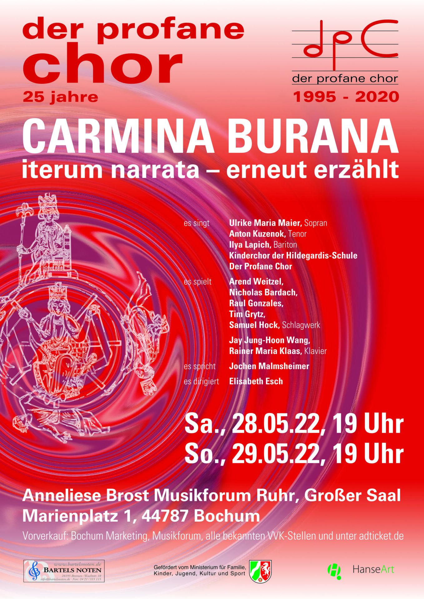 CARMINA BURANA Plakat Aufführung 2022