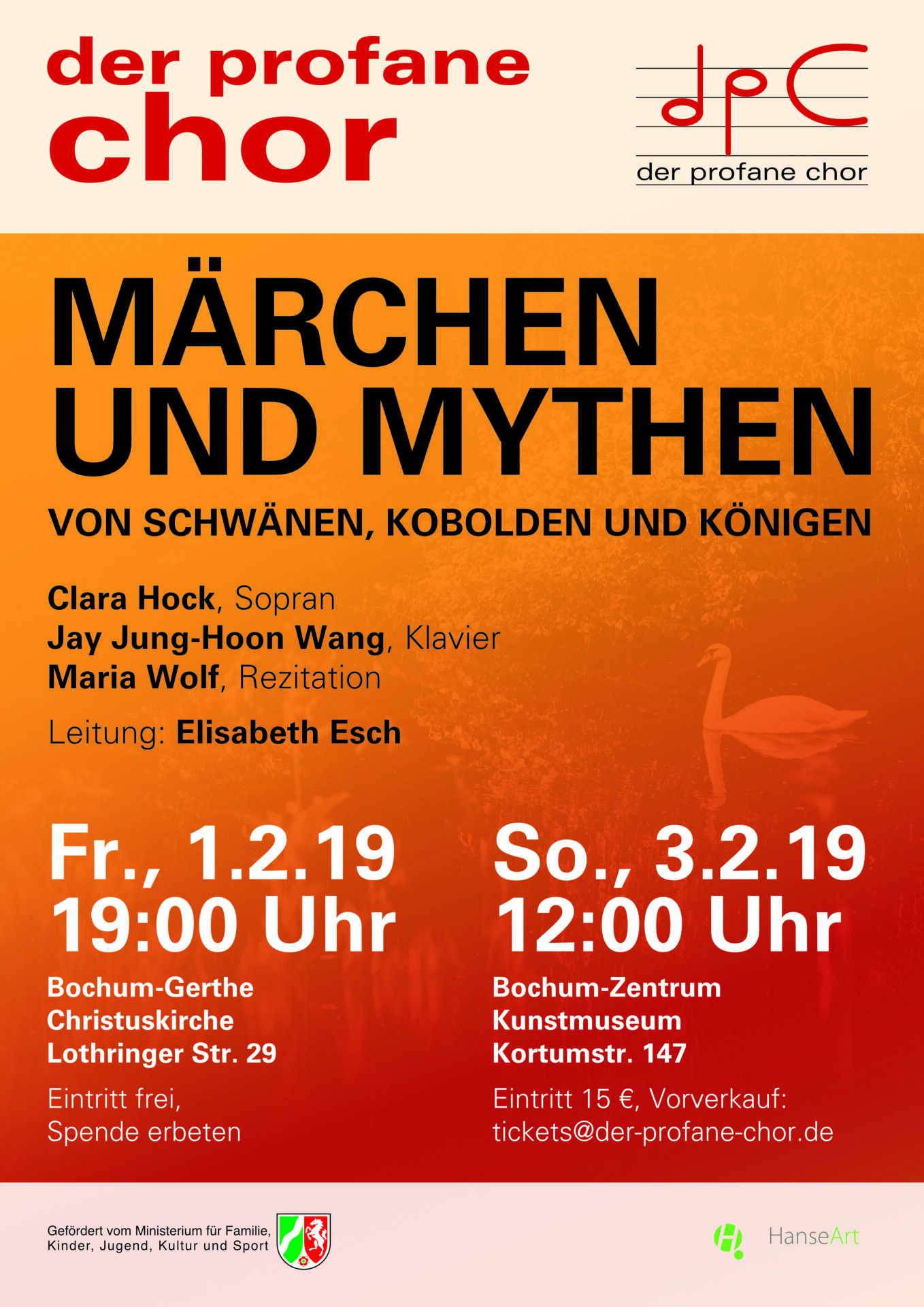 MÄRCHEN UND MYTHEN Plakat Aufführung 2019